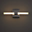 Cascade Paroo Minimalist Chrome effect Double Bathroom LED Wall light