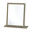 Cashmere Oak effect Rectangular Wall-mounted Framed Mirror, (H)50.5cm (W)48cm