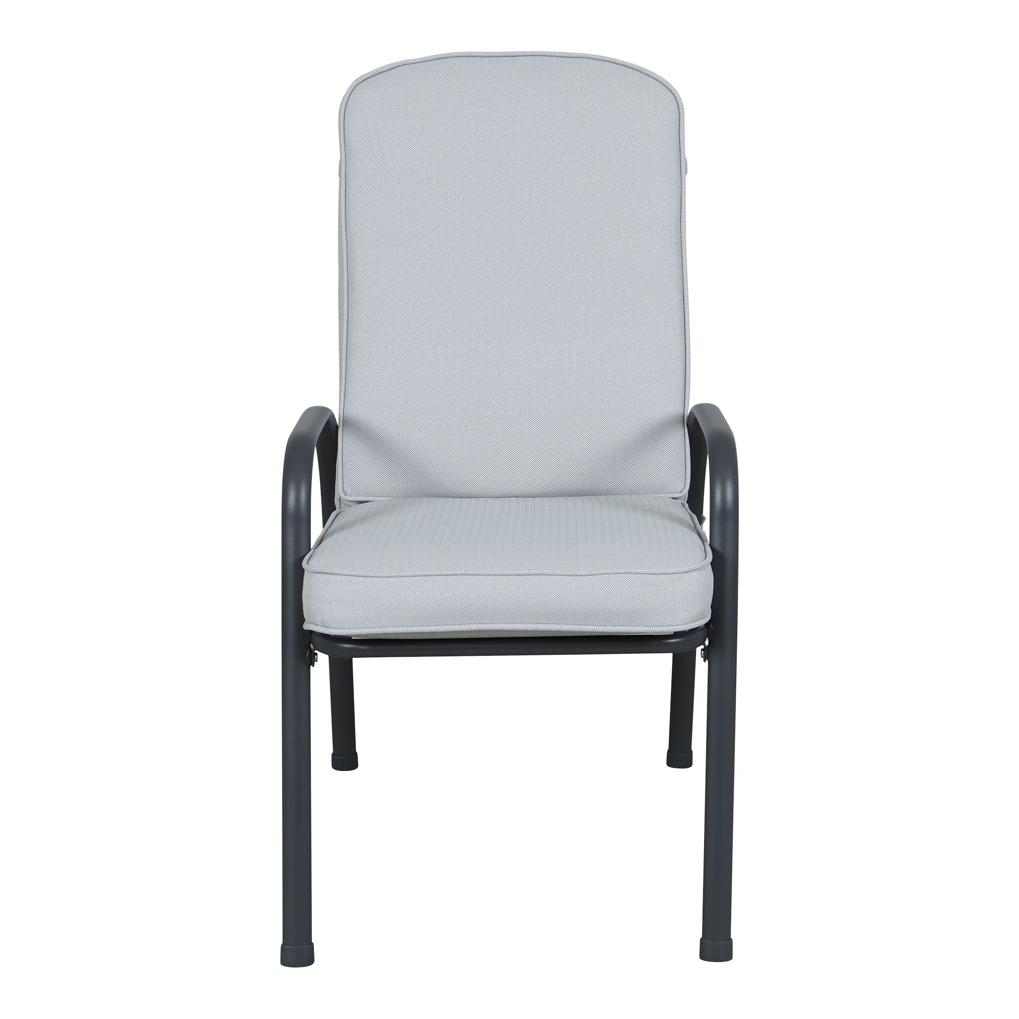 Casima Matt Grey Metal 4 Seater Coffee set