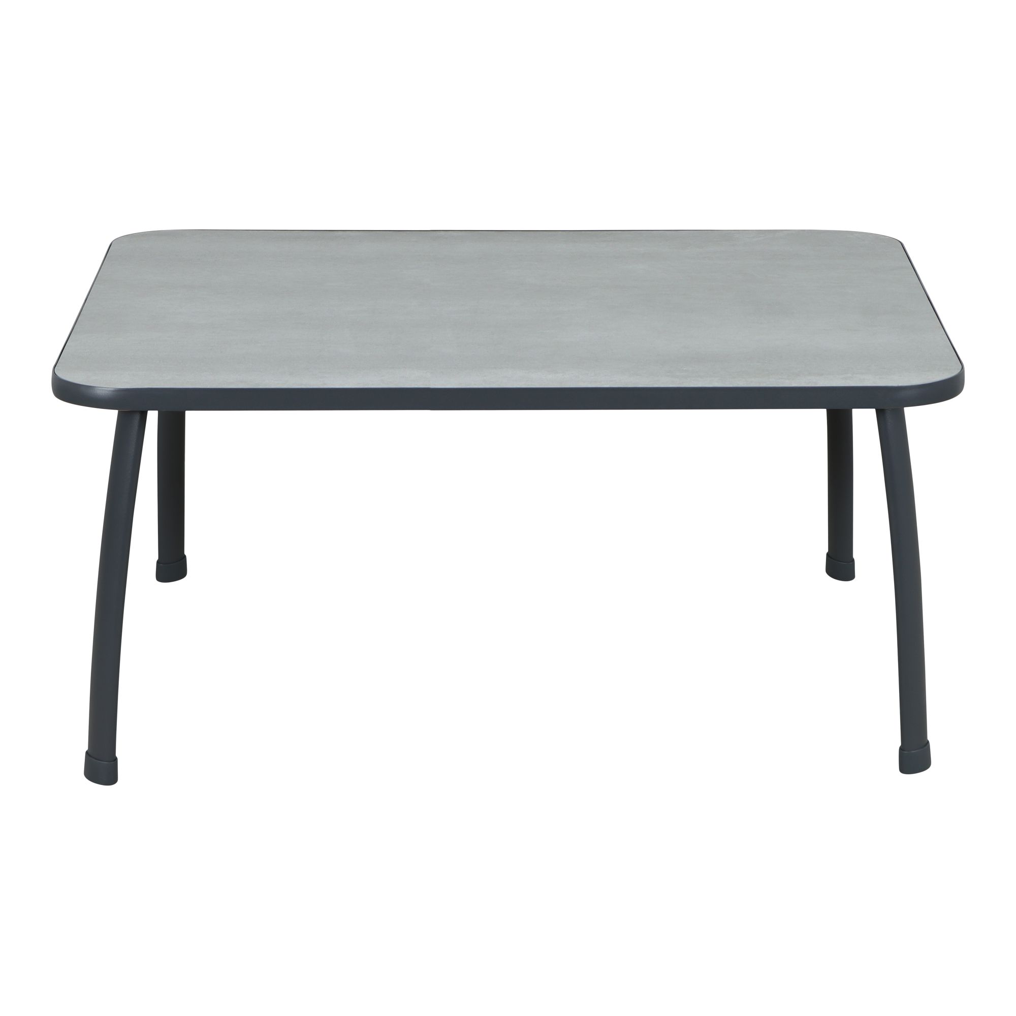 Casima Matt Grey Metal 4 Seater Coffee set