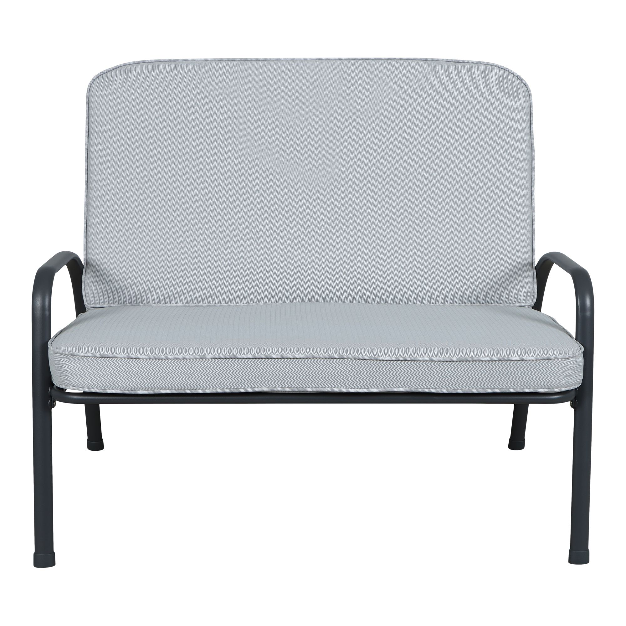 Casima Matt Grey Metal 4 Seater Coffee set