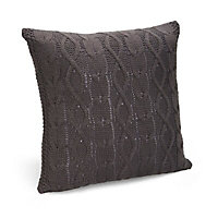 Caspina Cable knit Grey Cushion