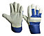Cast iron & polyethylene (PE) Blue & grey Rigger Gloves