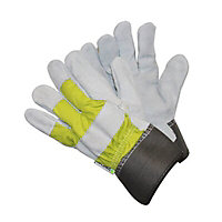 Cast iron & polyethylene (PE) Grey, lime green & white Rigger Gloves