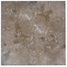 Castle travertine Coffee Satin Patterned Stone effect Ceramic Wall & floor Tile Sample