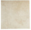 Castle travertine Cream Satin Patterned Stone effect Ceramic Wall & floor Tile Sample