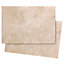 Castle travertine Cream Satin Stone effect Ceramic Wall Tile, Pack of 7, (L)450mm (W)316mm
