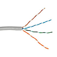 Cat 5e Grey Ethernet cable, 25m