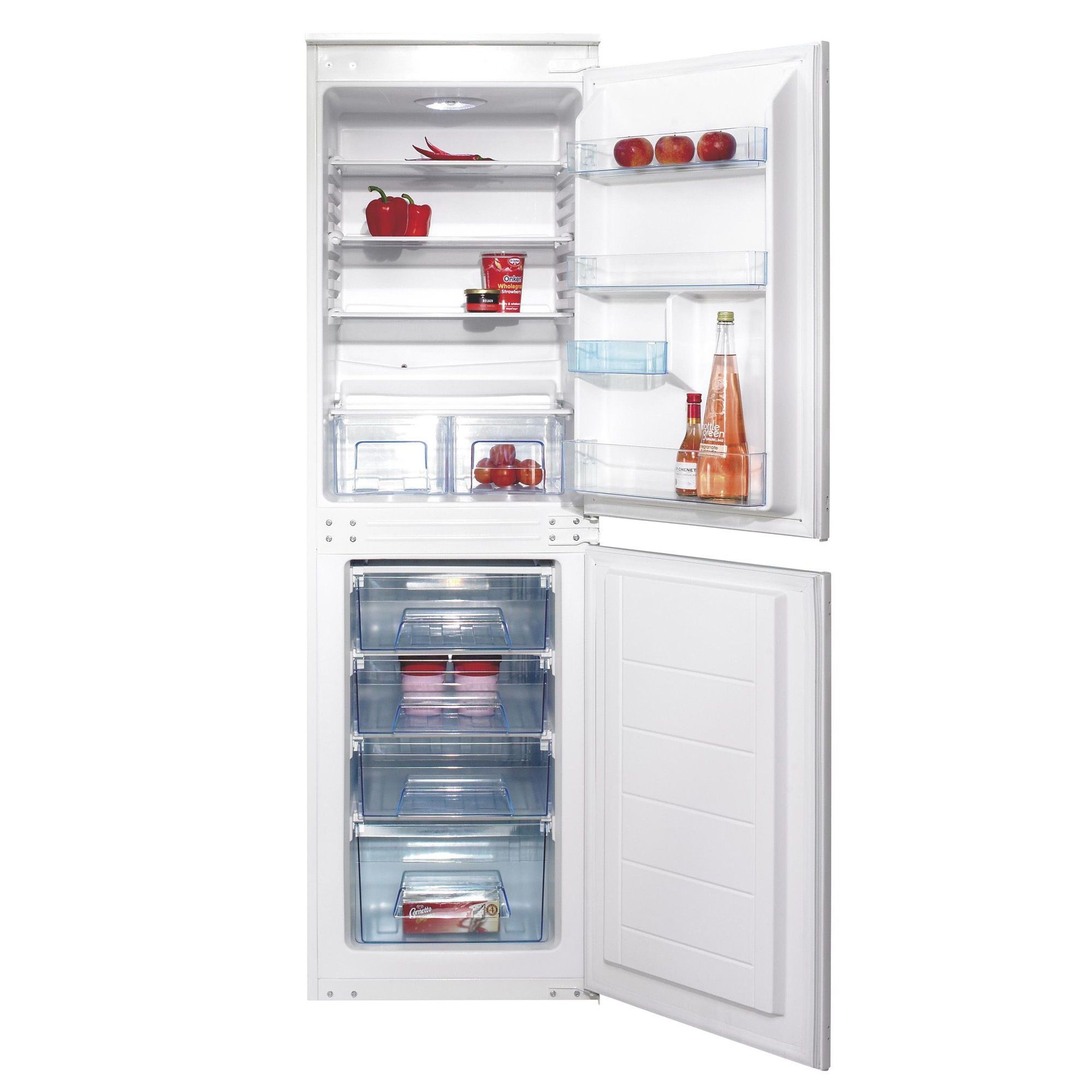 Cata BIFF50A 50:50 White Integrated Fridge Freezer | DIY At B&Q