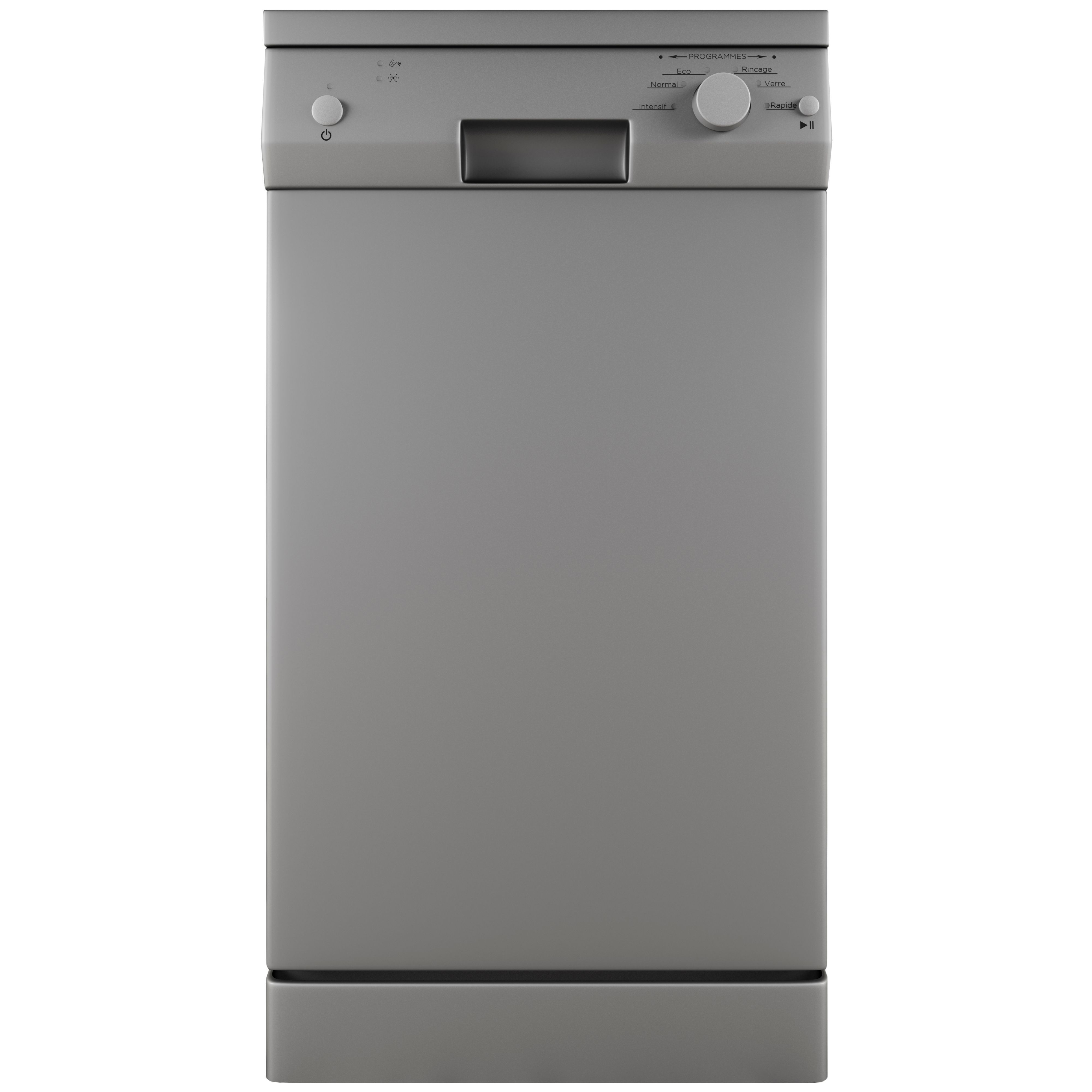 Cata DFN05Q10W Freestanding Silver Slimline Dishwasher DIY at B&Q