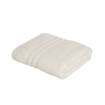 Catherine Lansfield Zero twist Cream Bath towel