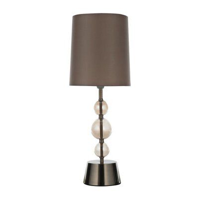 Cecelia Matt Champagne Tinted effect Halogen Table lamp