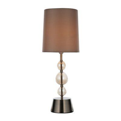 Cecelia Matt Champagne Tinted effect Halogen Table lamp