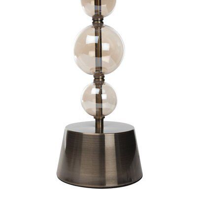 Cecelia Matt Champagne Tinted effect Halogen Table lamp