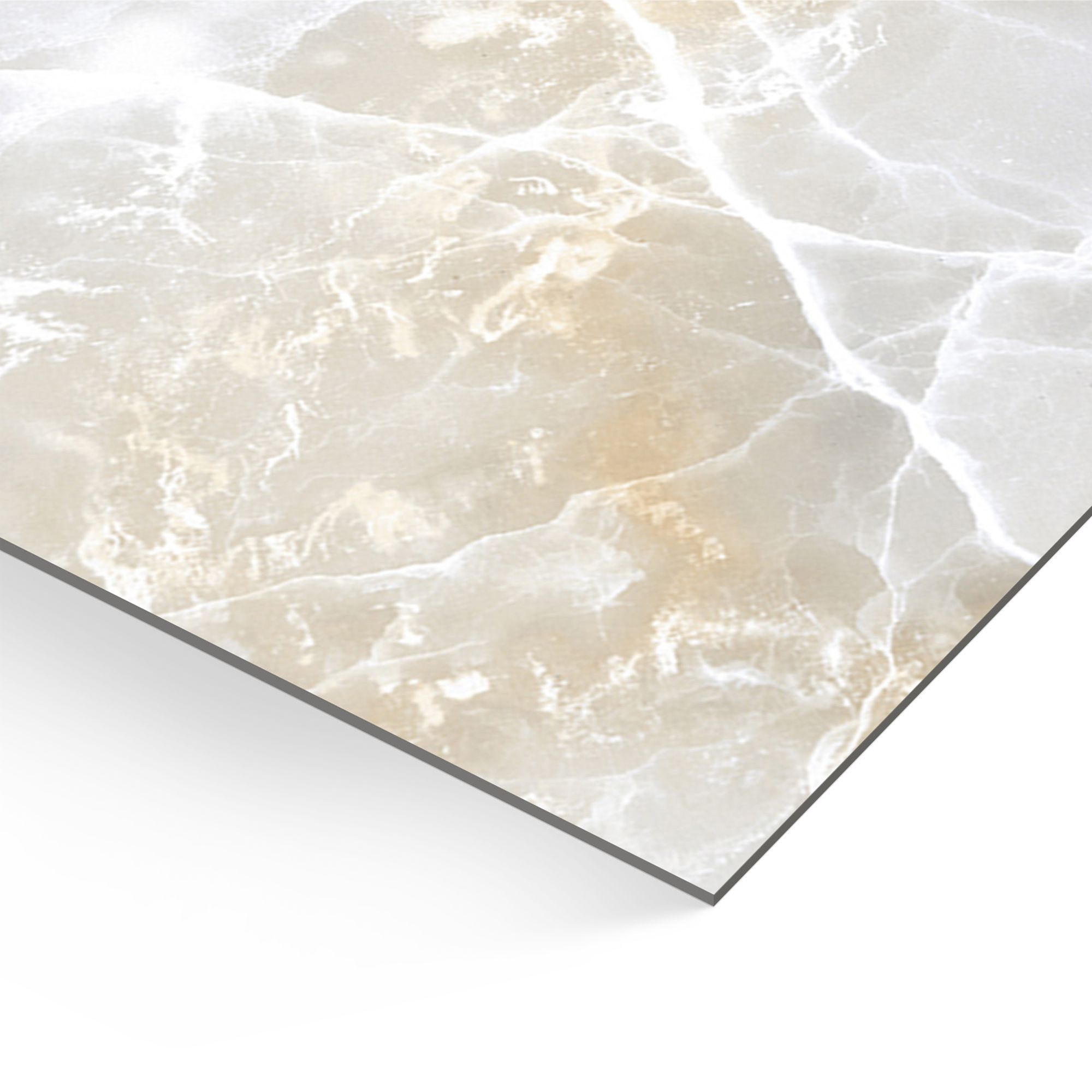 Cecina Grey Satin Marble effect Porcelain Indoor Wall & floor Tile - 3