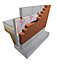 Celotex Foil-faced polyisocyanurate (PIR) 50mm Insulation board (L)1.2m (W)0.45m
