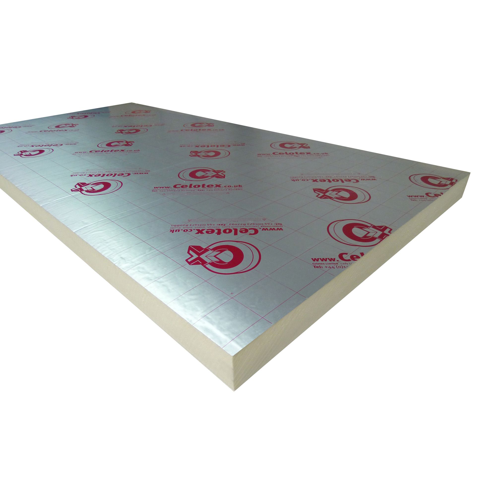 Celotex Foil faced polyisocyanurate (PIR) Insulation board (L)2.4m (W)1