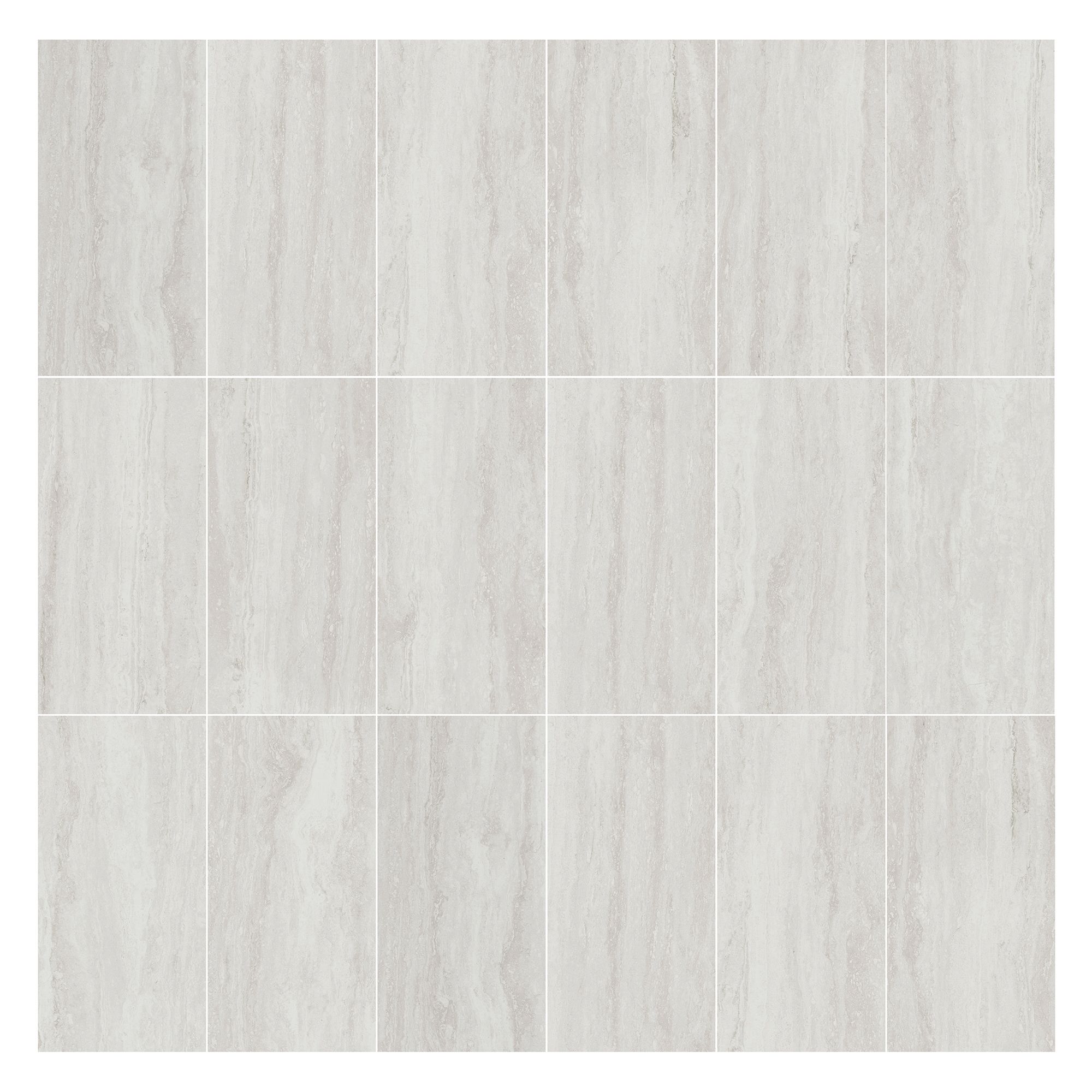 Ceramica Grey Matt Travertine effect Ceramic Indoor Wall tile, Pack of 6, (L)600mm (W)300mm