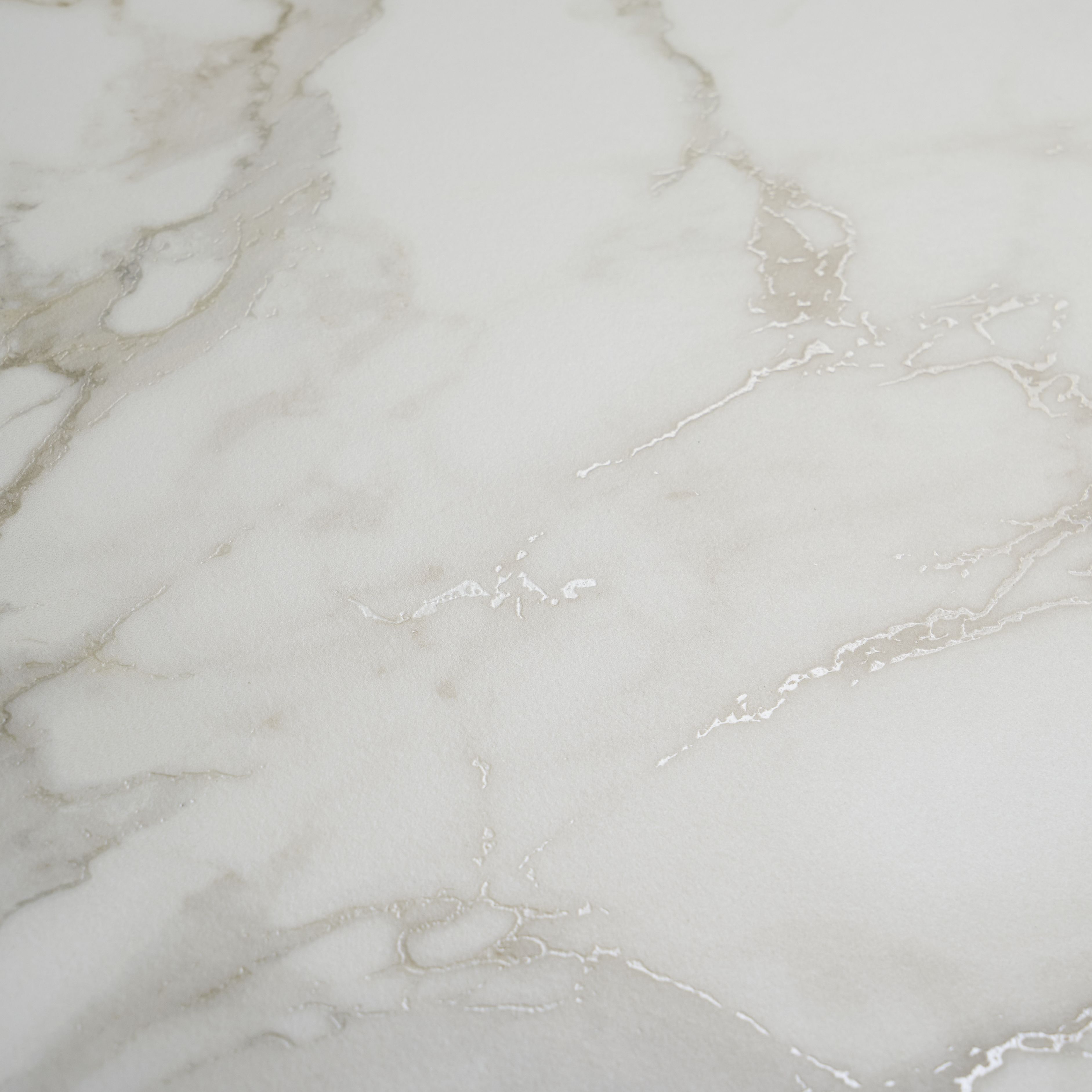 Cervo White & gold Matt Marble effect Textured Porcelain Indoor Wall & floor Tile, Pack of 3, (L)600mm (W)600mm