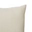 Chambray Beige Plain Indoor Cushion (L)35cm x (W)35cm
