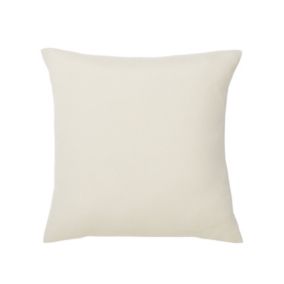 Chambray Plain Beige Cushion (L)35cm x (W)35cm