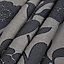 Chamique Grey Floral applique Lined Pencil pleat Curtains (W)228cm (L)228cm, Pair