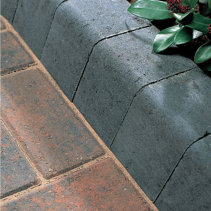 Charcon Grey Block kerb (L)200mm (W)100mm (T)125mm