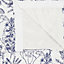 Charde Blue & white Meadow Lined Pencil pleat Curtains (W)167cm (L)183cm, Pair