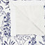 Charde Blue & white Meadow Lined Pencil pleat Curtains (W)167cm (L)228cm, Pair