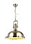 Charly Pendant Nickel effect Ceiling light