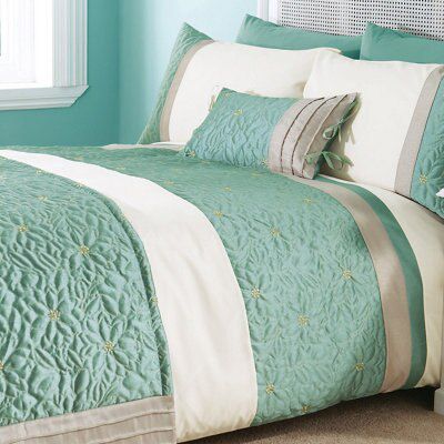 Chartwell Amy Floral Duck egg Double Bedding set