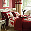 Chartwell Annabel Floral Cream & crimson red Cushion