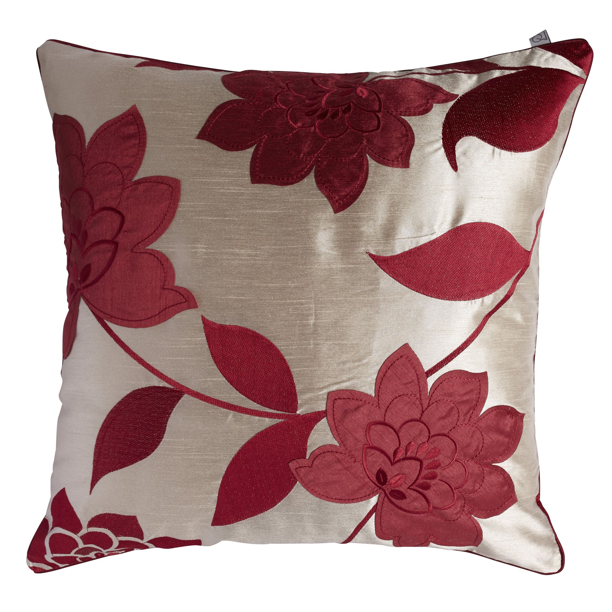 Cream and red clearance cushions