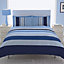 Chartwell Barcode Striped Blue Single Bedding set