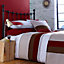 Chartwell Boston Striped Red King Bedding set