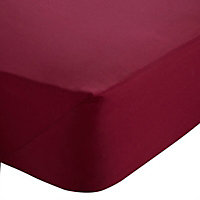 Chartwell Claret Double Fitted sheet