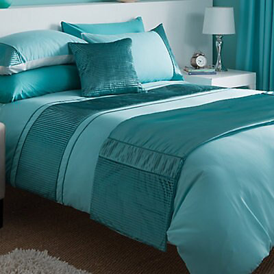 Chartwell Como Striped Turquoise King, Turquoise King Size Bedding Sets