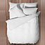 Chartwell Easy care Plain White Double Bedding set