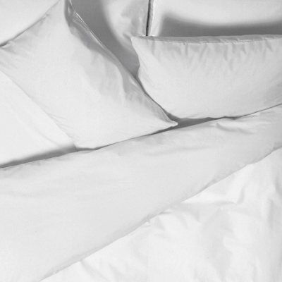 Chartwell Easy care Plain White King Bedding set