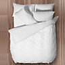 Chartwell Easy care Plain White Single Bedding set