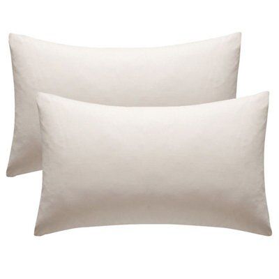 Chartwell Housewife Cream Housewife Pillowcase, Pack of 2