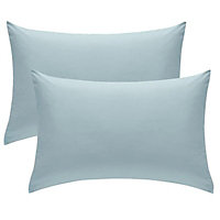 Chartwell Housewife Duck egg Housewife Pillowcase, Pack of 2