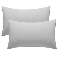 Chartwell Housewife Grey Housewife Pillowcase, Pack of 2