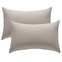 Chartwell Housewife Natural Housewife Pillowcase, Pack of 2