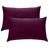 Chartwell Housewife Plum Housewife Pillowcase, Pack of 2