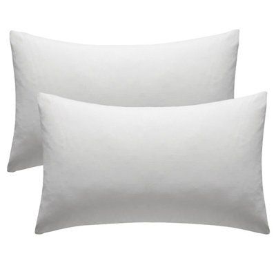 Chartwell Housewife White Housewife Pillowcase, Pack of 2 | DIY at B&Q