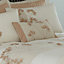 Chartwell Leaf Natural taupe Floral appliqué Cushion