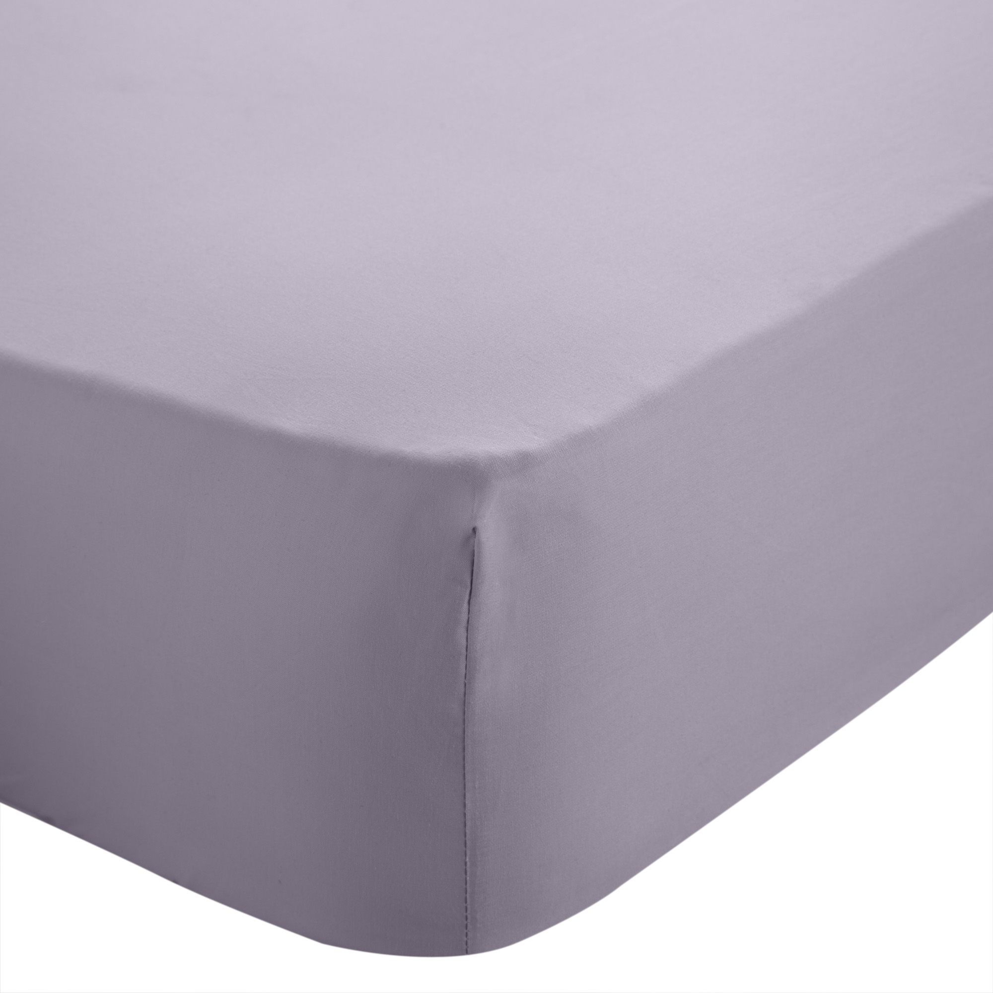 Chartwell Lilac Double Fitted sheet DIY at B&Q