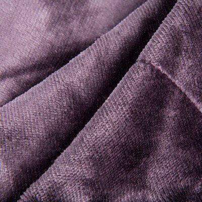 Chartwell Luxury Purple Plain Velvet Throw