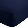 Chartwell Navy Double Fitted sheet